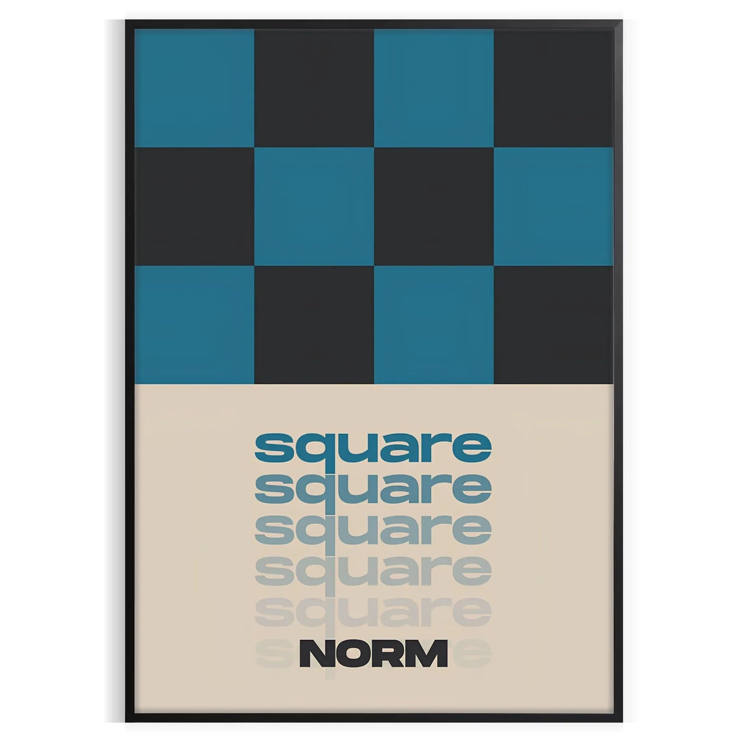 space stunning square modern art poster bold black brown tones eye wall room décor lovers perfect gift artwork frame style