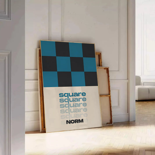 space stunning square modern art poster bold black brown tones eye wall room décor lovers perfect gift artwork frame style