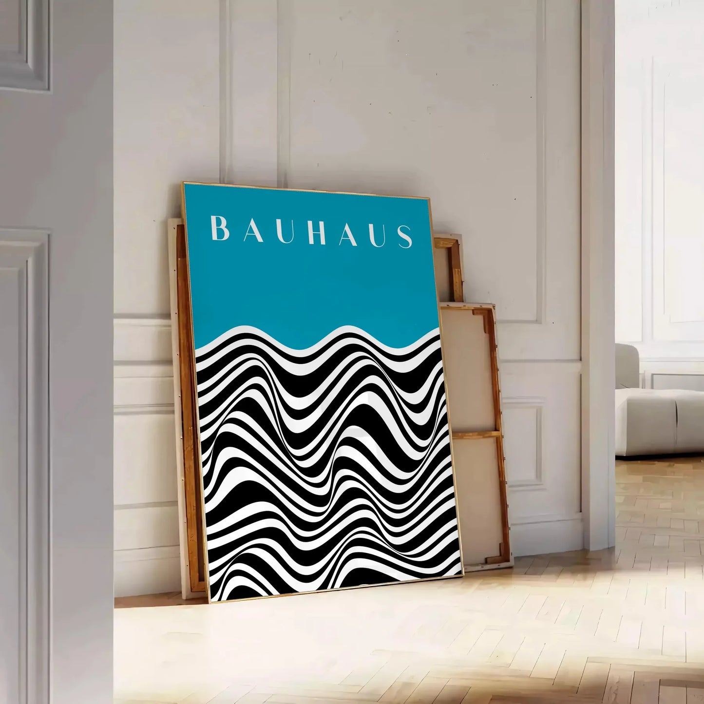 space Bauhaus vintage poster timeless piece wall art essence iconic design captivating print ideal gift lovers room sizes available A4 cm A0