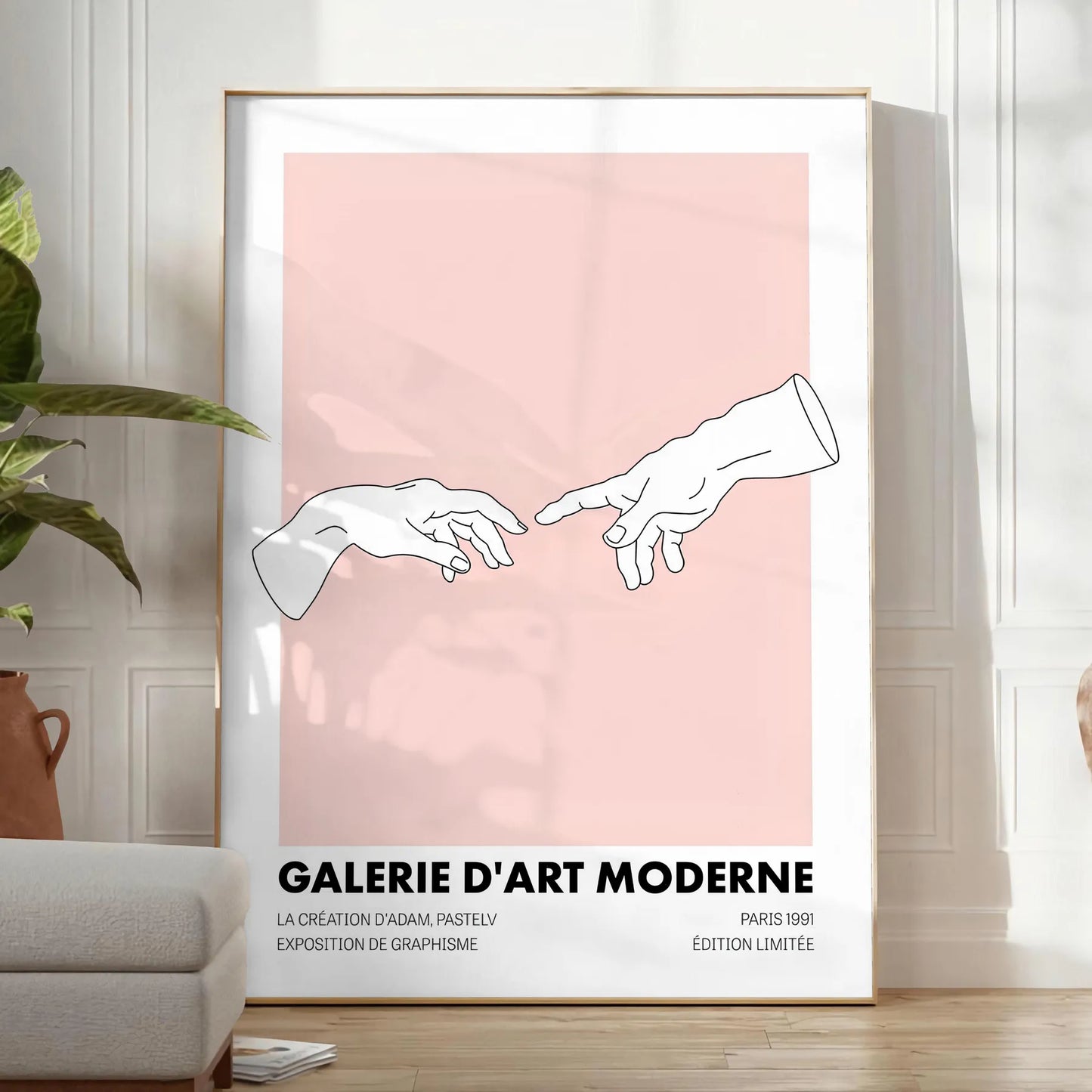 space modern art gallery poster captivating blend black orange wall unique gift room frame print enthusiasts trendy decor