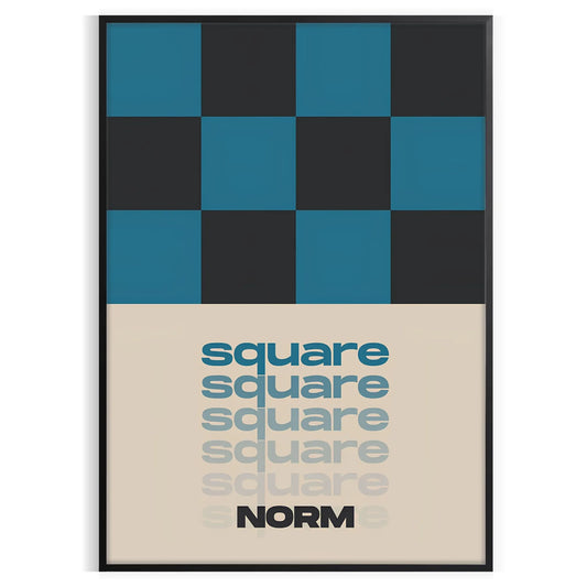 space stunning square modern art poster bold black brown tones eye wall room décor lovers perfect gift artwork frame style