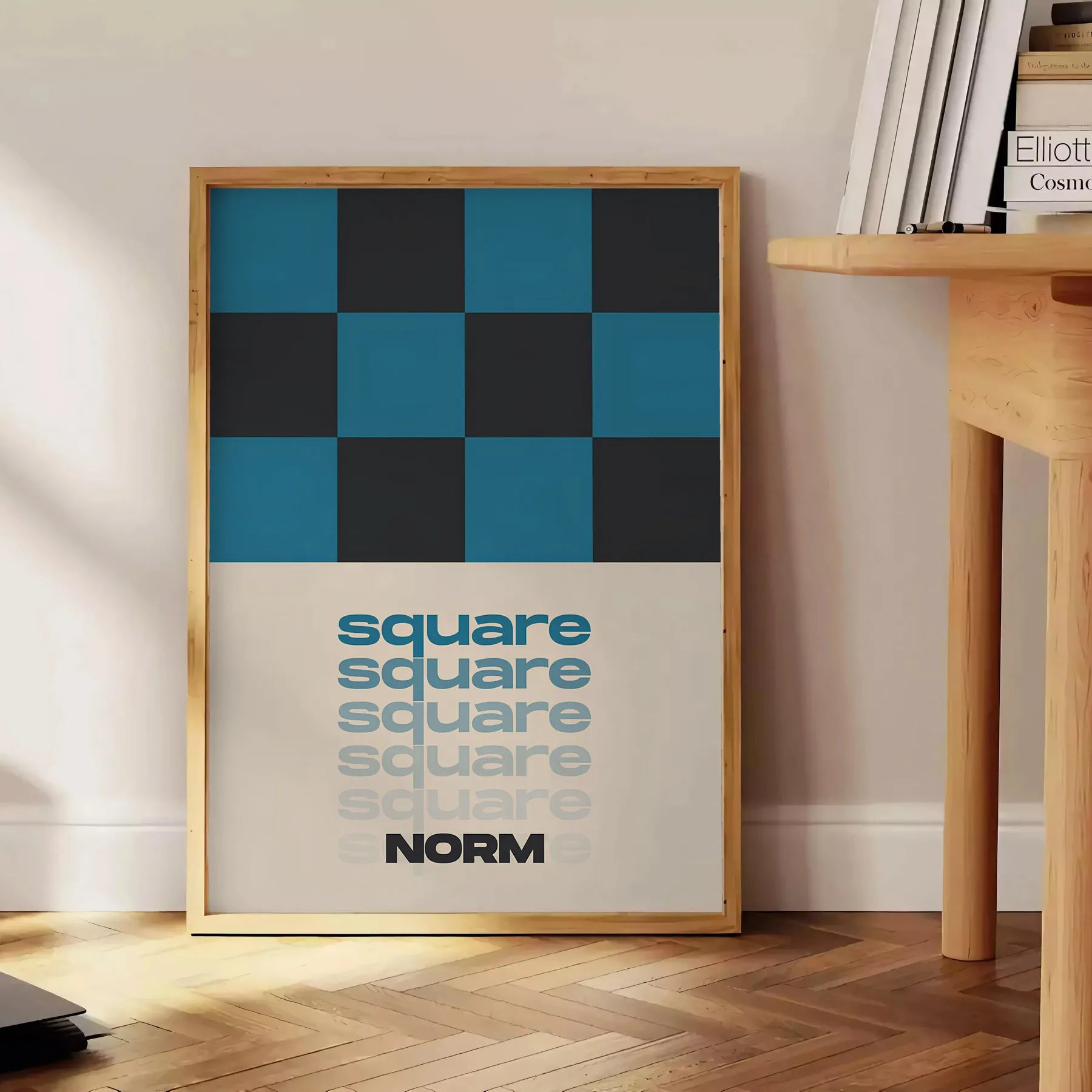 space stunning square modern art poster bold black brown tones eye wall room décor lovers perfect gift artwork frame style
